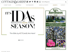 Tablet Screenshot of cottages-gardens.com